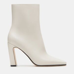Steve Madden Cream Heeled Boots
